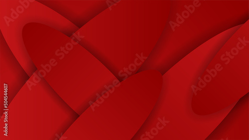 Triangular background. Abstract composition of 3D triangles. Modern geometric red background insulated black