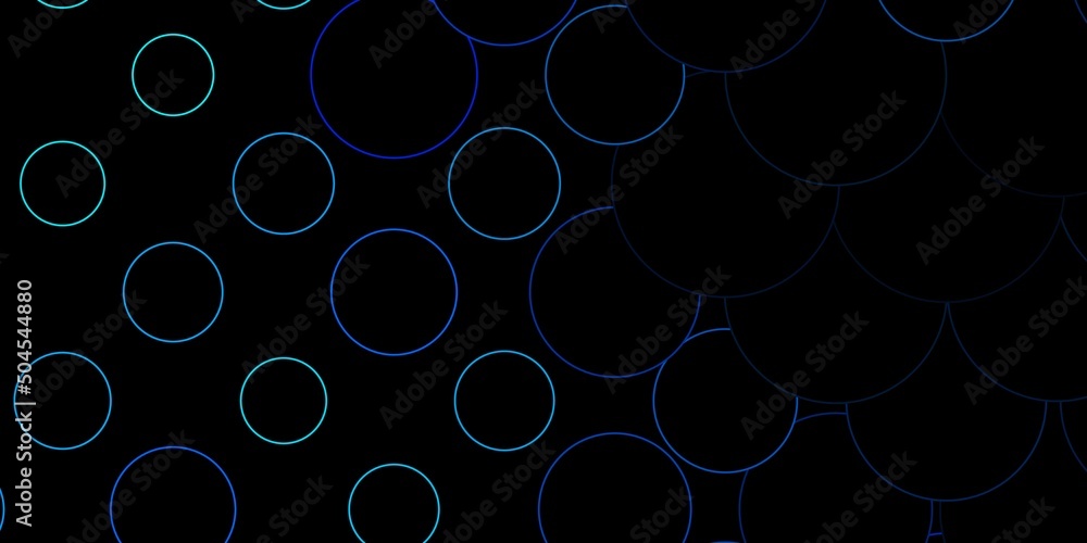 Dark BLUE vector template with circles. Dark BLUE vector template with circles.