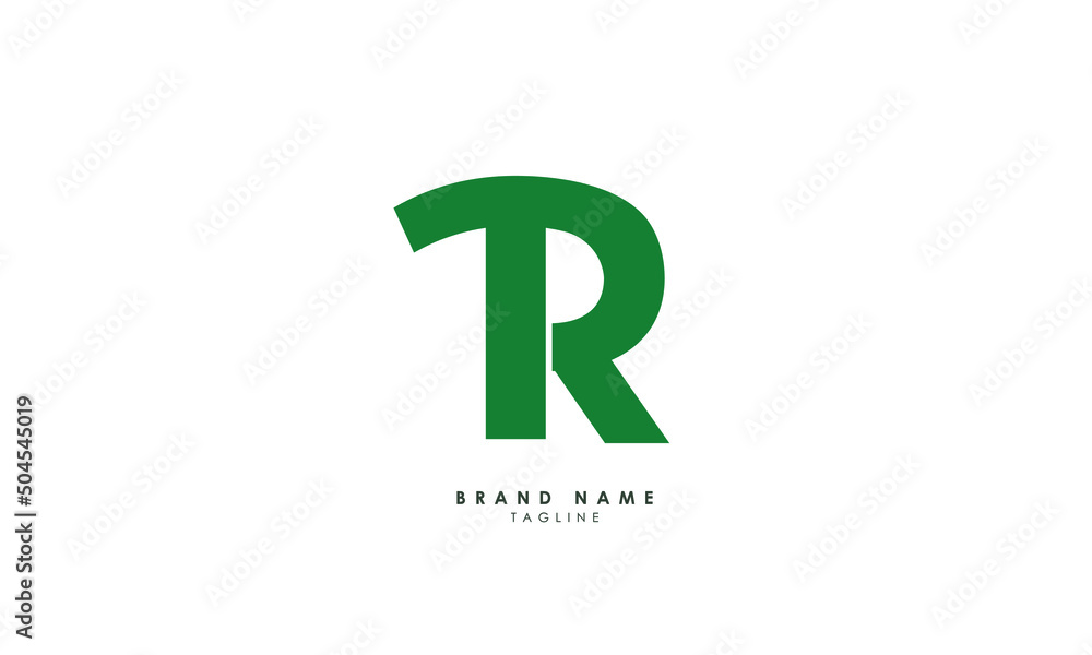 Alphabet letters Initials Monogram logo TR, RT, T and R Alphabet letters Initials Monogram logo TR, RT, T and R