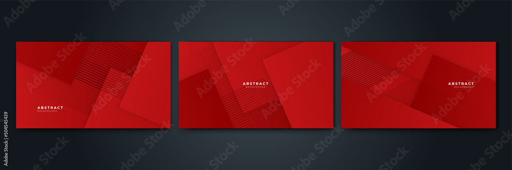 Abstract striped graphic red and black color background vector