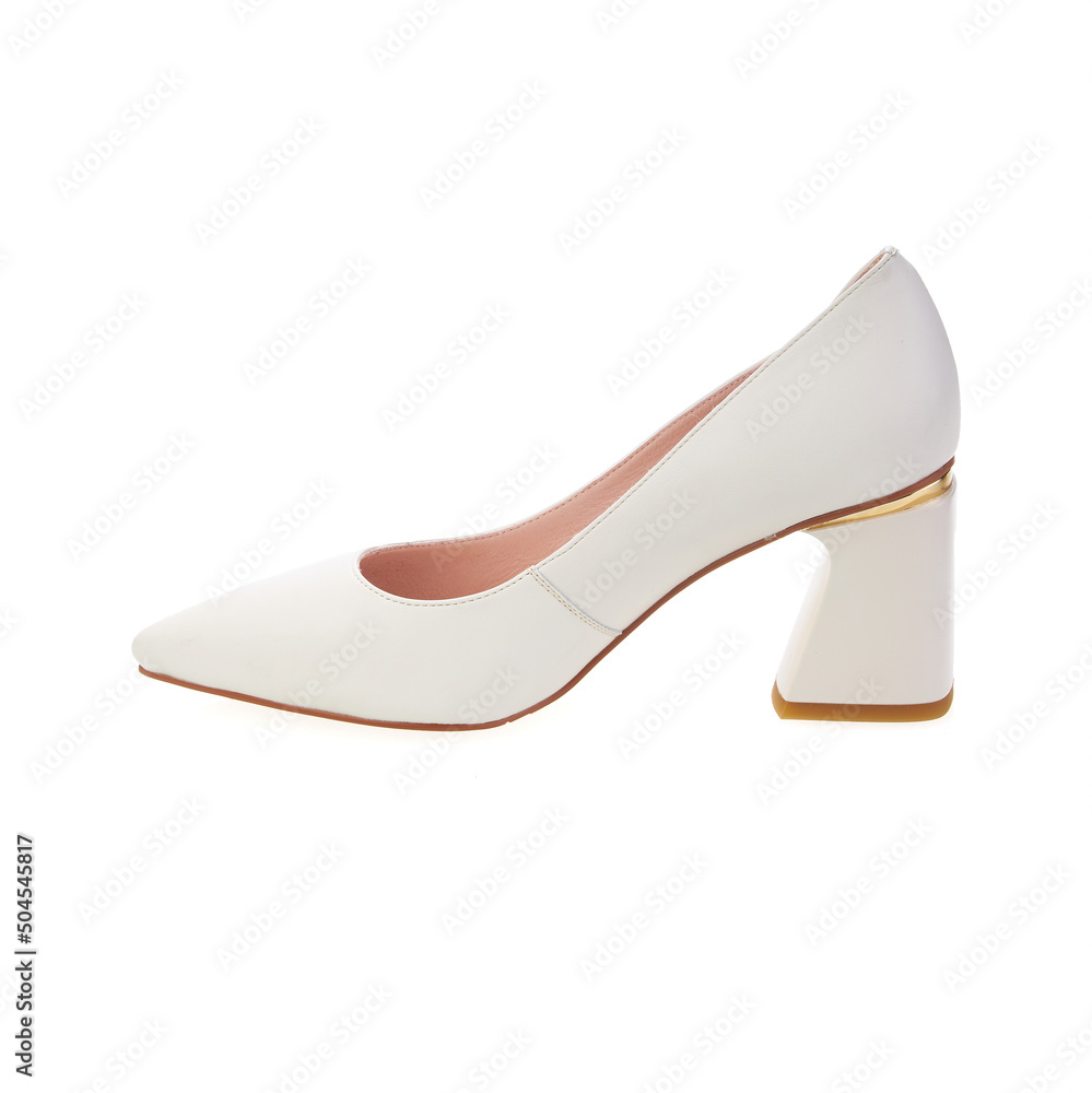 Stylish elegant trendy designer fashionable summer spring 2022 eco leather women's heeled shoes isolated Stylish elegant trendy designer fashionable summer spring 2022 eco leather women's heeled shoes isolated