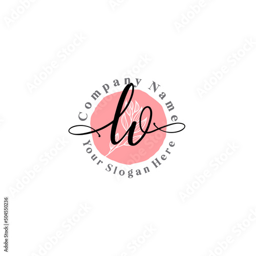 LV signature logo template vector photo