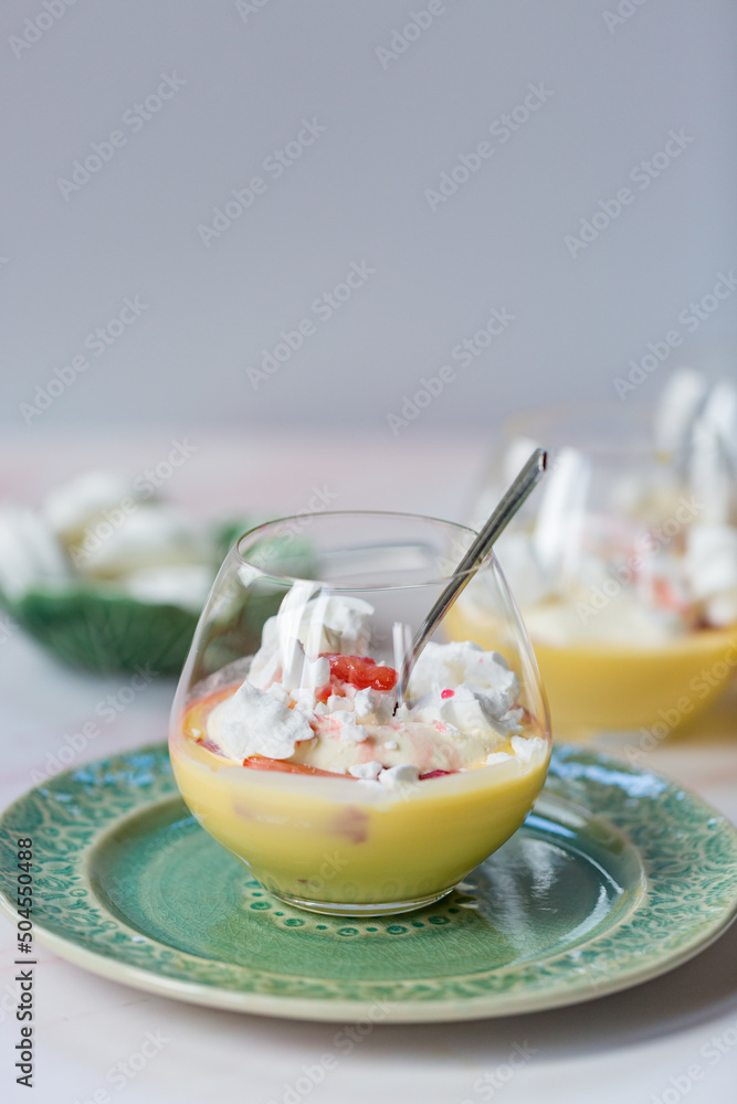 Rhubarb and custard Rhubarb and custard