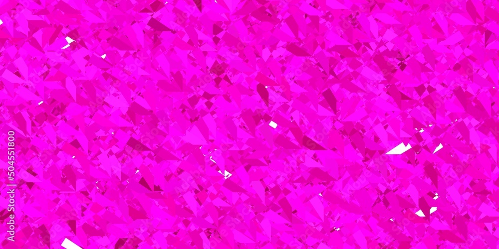 Dark Pink vector template with triangle shapes. Dark Pink vector template with triangle shapes.