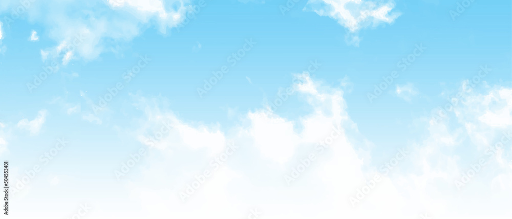 Obraz premium Cloudy blue sky abstract background
