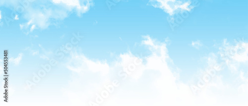 Cloudy blue sky abstract background