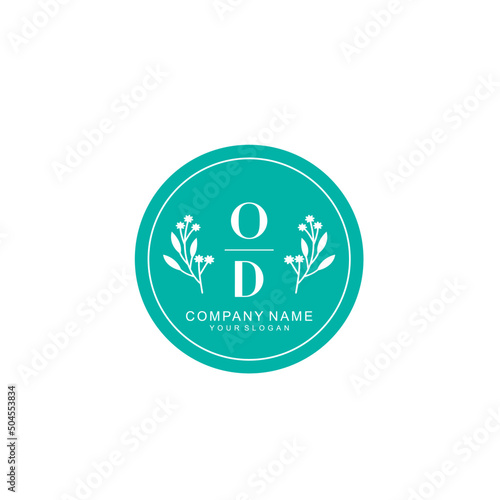 OD Beauty vector initial logo Free Download OD Beauty vector initial logo - GFXLoad