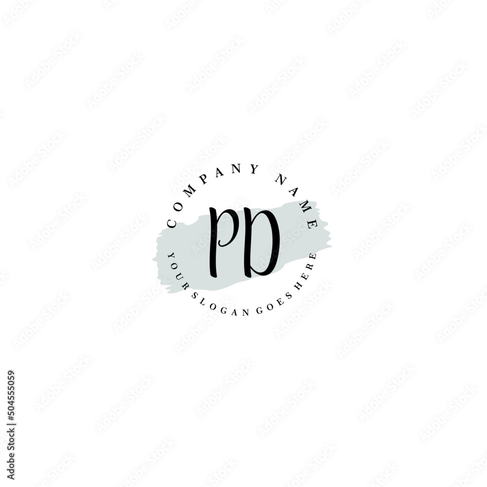 PD Beauty vector initial logo PD Beauty vector initial logo