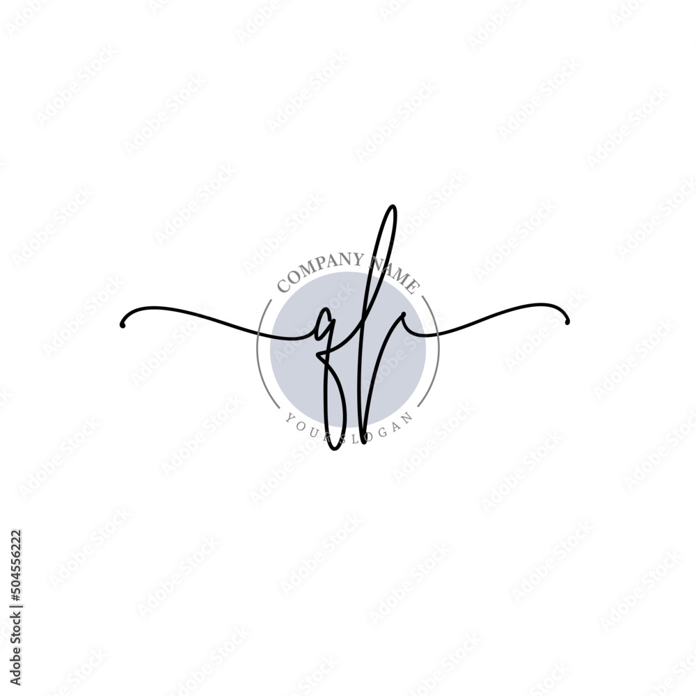 Obraz premium QL signature logo template vector