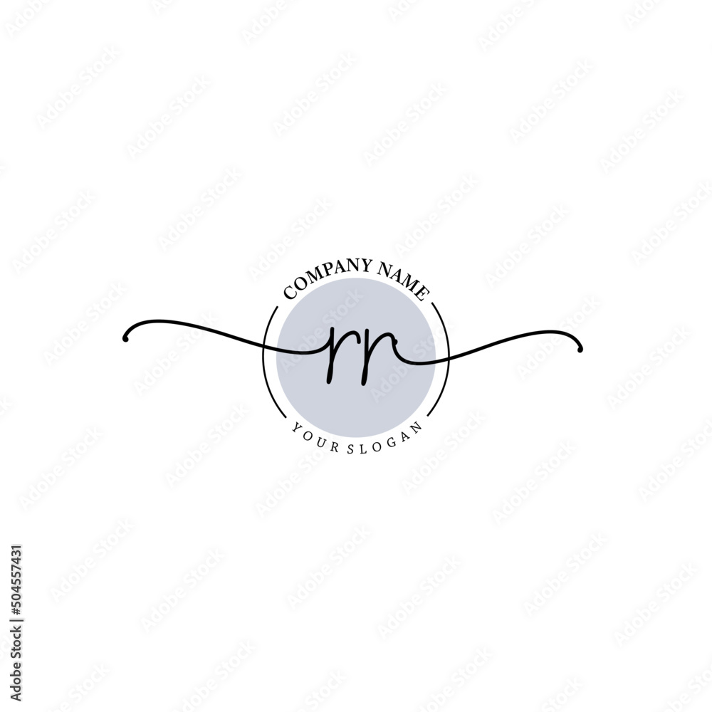 Obraz premium RR signature logo template vector