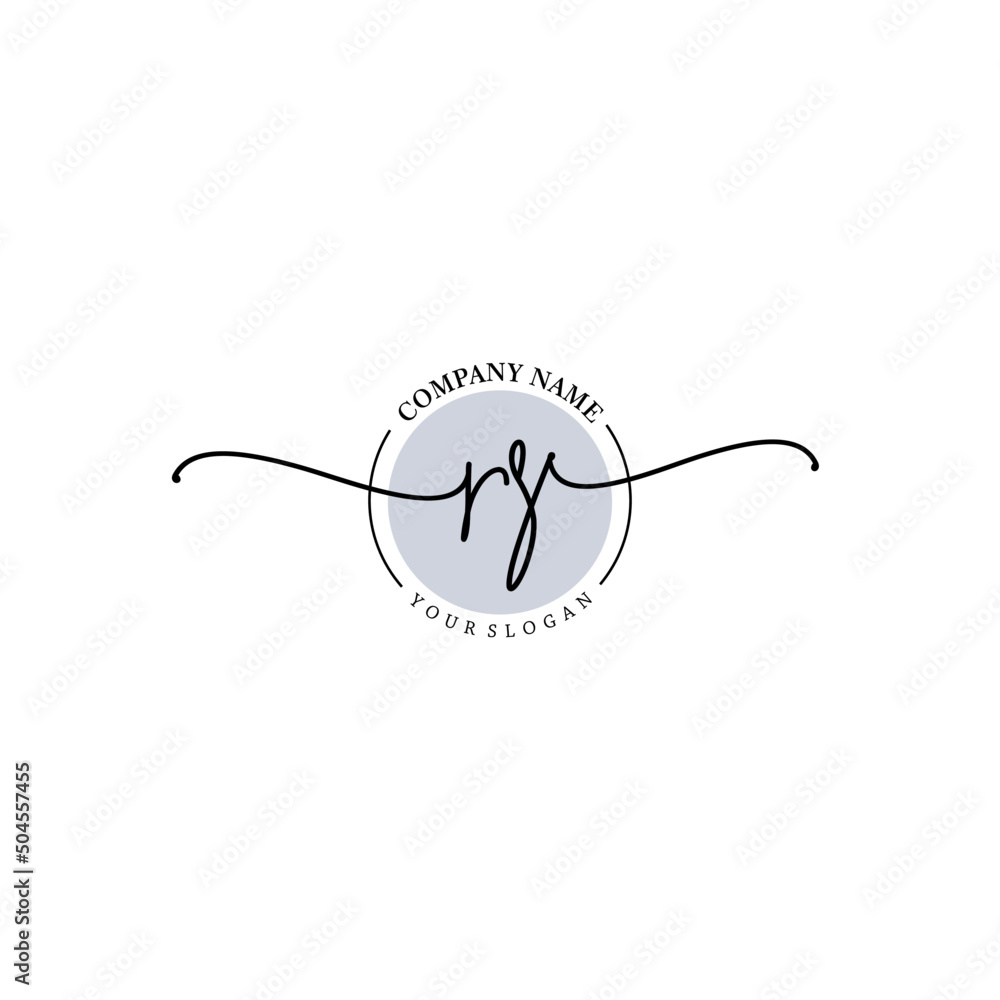 Obraz premium RS signature logo template vector