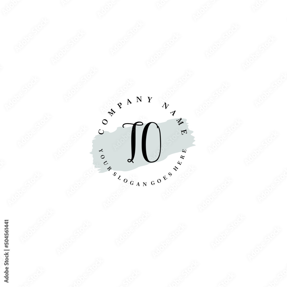 TO Beauty vector initial logo TO Beauty vector initial logo