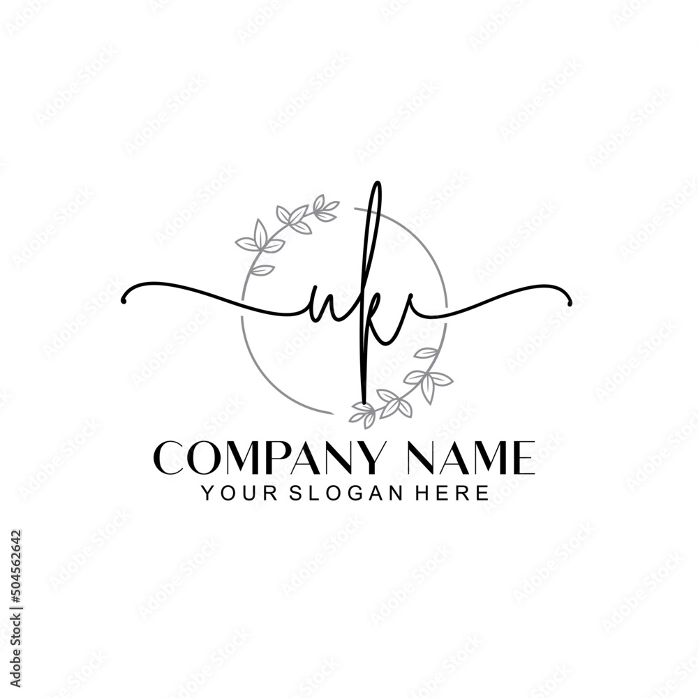 UK signature logo template vector UK signature logo template vector