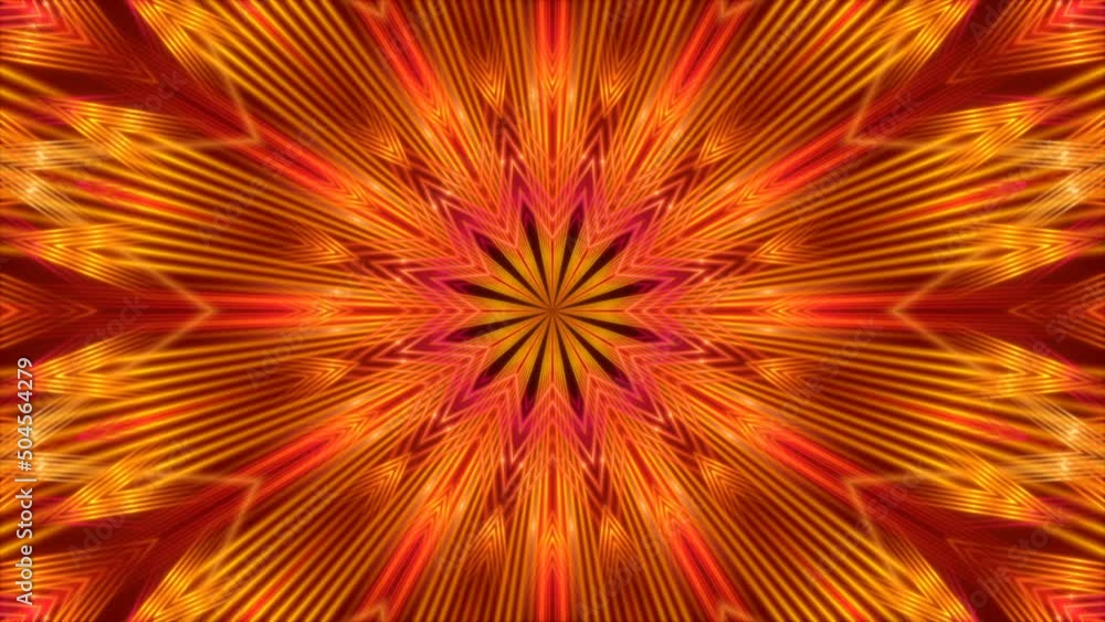 motion gold rays and flashing light on red background, loop motion gold rays and flashing light on red background, loop