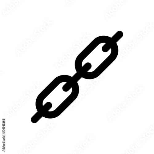 chain icon design. Isolated on a White Background