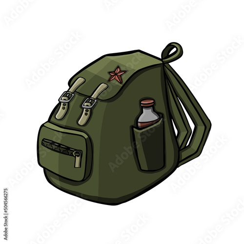 symbol backpack tourist, camping, expeditionary, travel