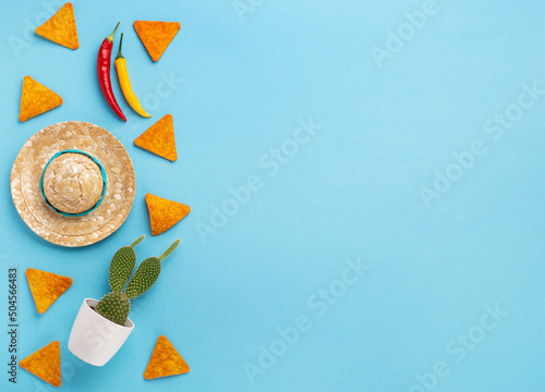 Cinco de Mayo (Fifth of May) celebration concept. Mexican background fiesta holiday time.