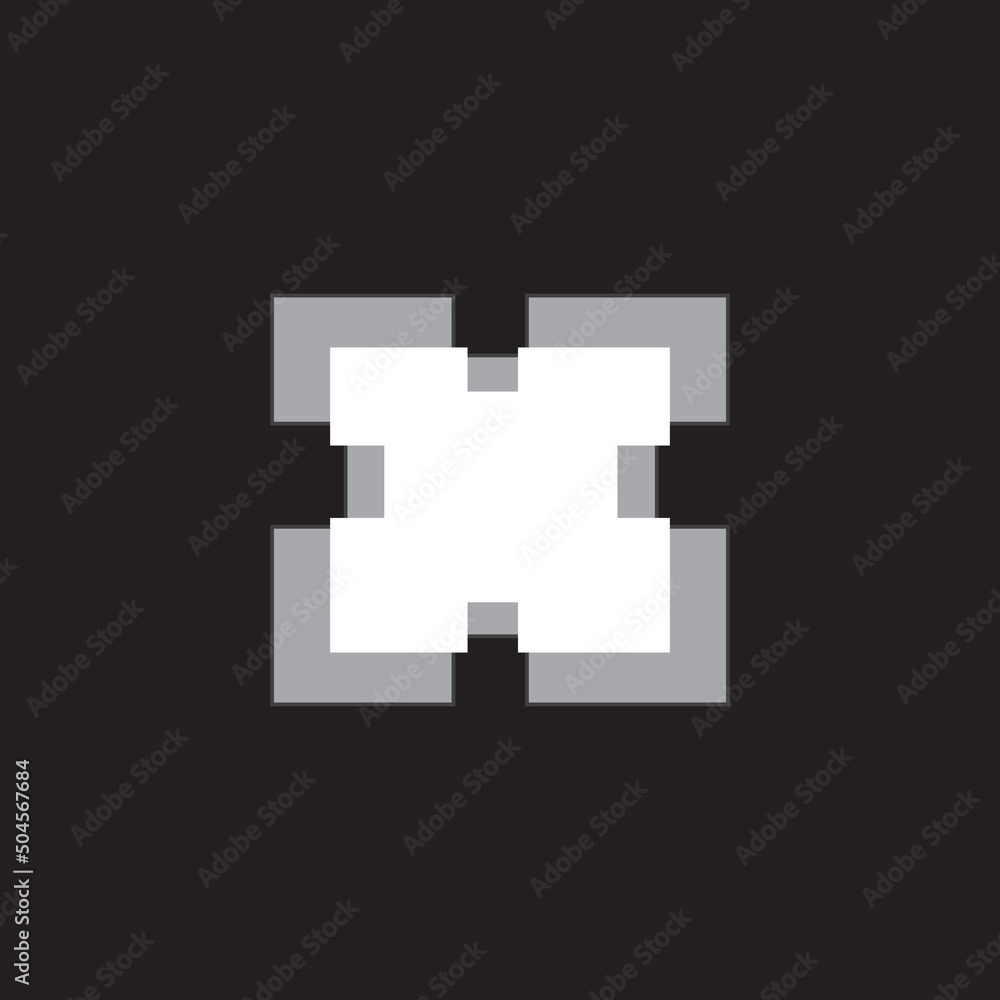 Black background letter X logo icon Free Vector Black background letter X logo icon Free Vector