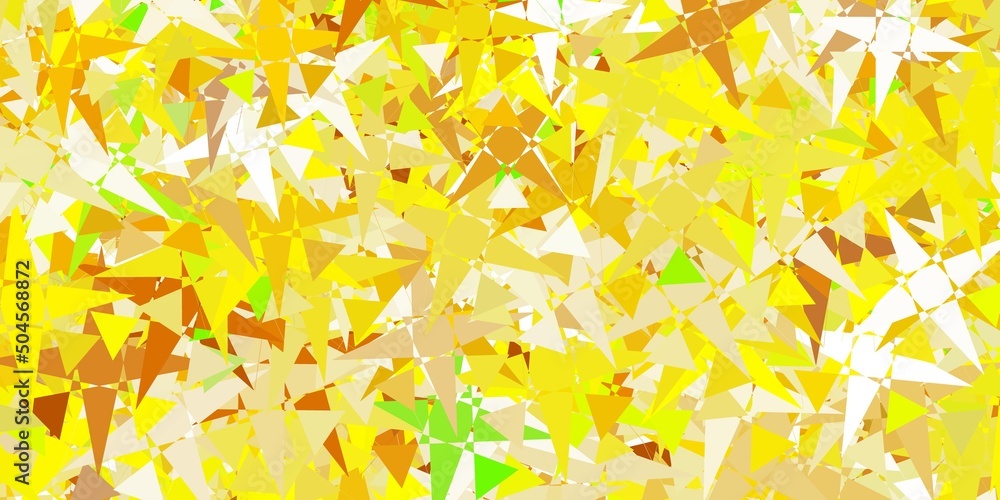 Light Pink, Yellow vector pattern with polygonal shapes. Light Pink, Yellow vector pattern with polygonal shapes.