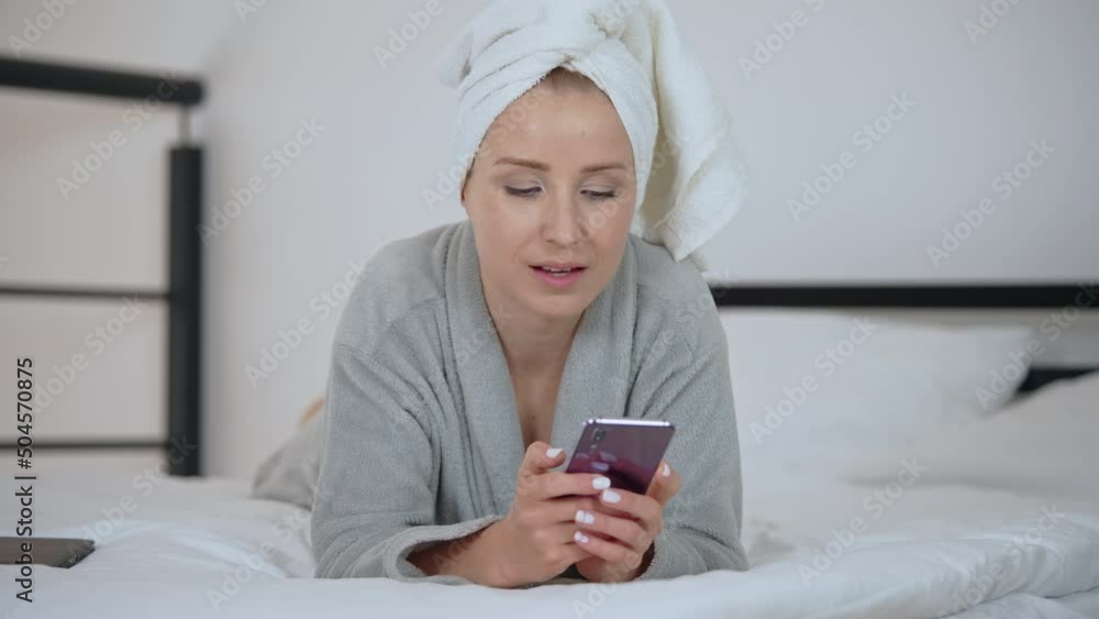 female use app on mobile at home female use app on mobile at home