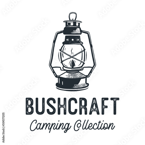 Tee graphic with retro lantern