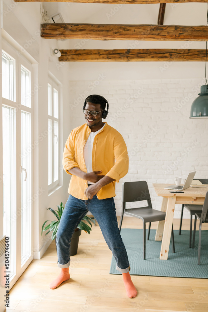 Young Black Man Dancing In His Home Young Black Man Dancing In His Home