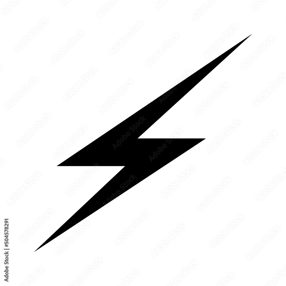 Black solid icon for Flash