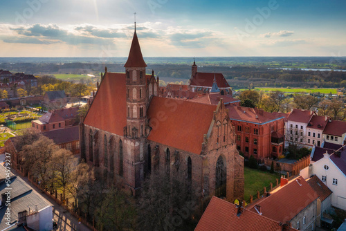 Beautiful architecture of Chelmno town in Poland photo