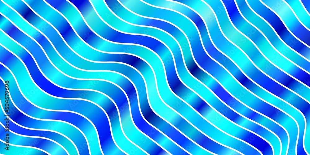 Fototapeta premium Light Blue, Green vector layout with wry lines.