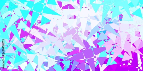 Light Pink, Blue vector pattern with abstract shapes.