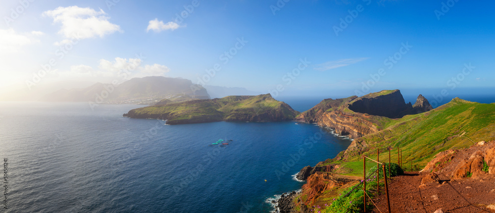 Panorama of Ponta de Sao Lourenco peninsula, Madeira Islands, Portugal
