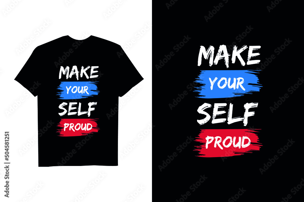 Colorful brush style quote t shirt Colorful brush style quote t shirt
