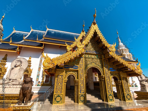 Wat Ban Den or Wat Banden complex temple in Mae Taeng District, Chiang Mai, Thailand photo