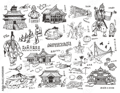 宮崎県イラスト