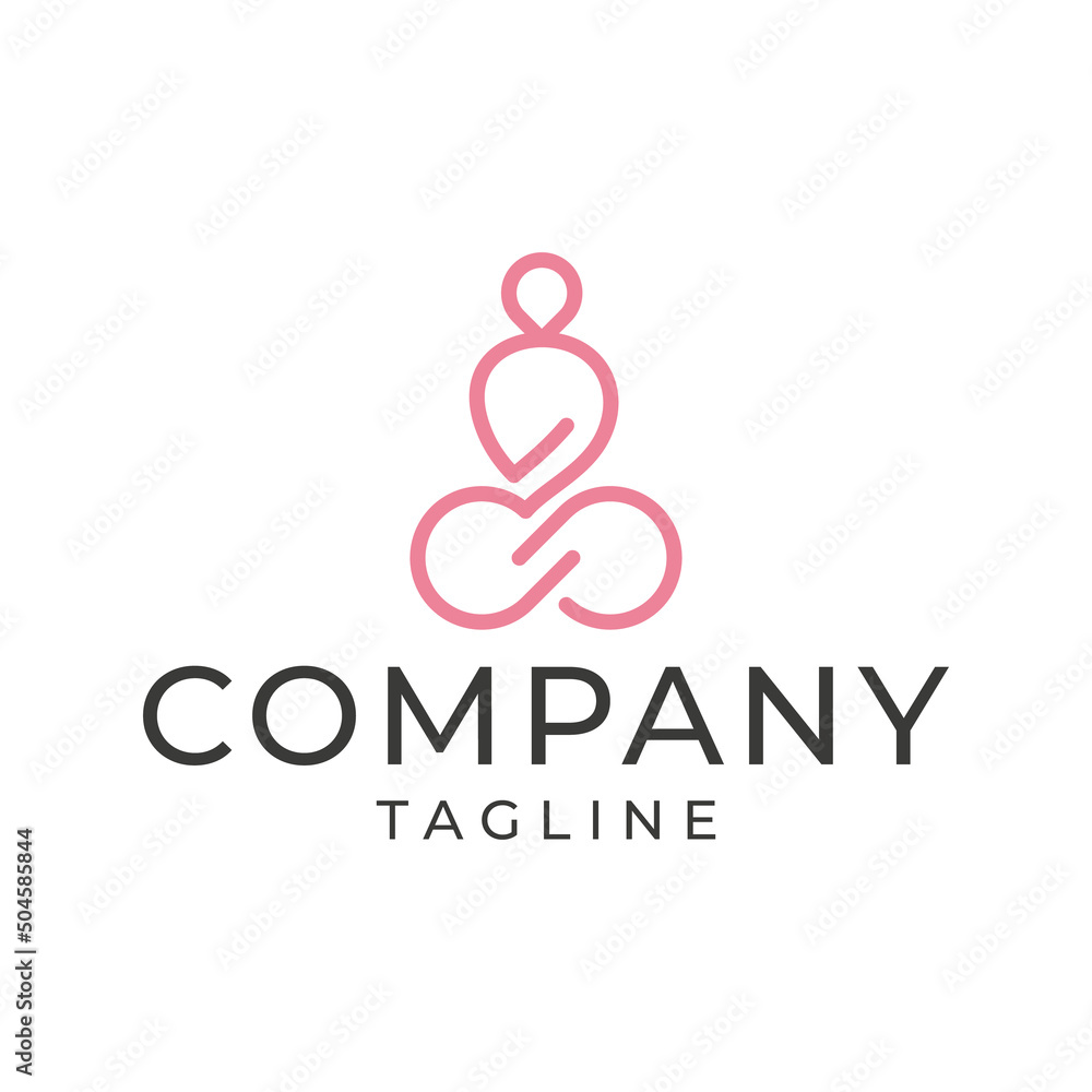 Yoga Logo template design. Human pose icon vector illustration Yoga Logo template design. Human pose icon vector illustration
