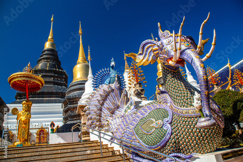 Wat Ban Den or Wat Banden complex temple in Mae Taeng District, Chiang Mai, Thailand photo