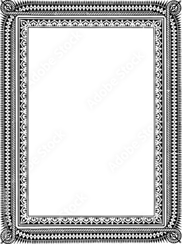ornate vintage frame with a transparent background