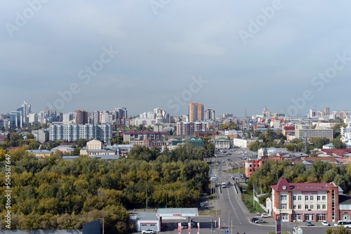 View of the city of Barnaul from the Nagorny Park