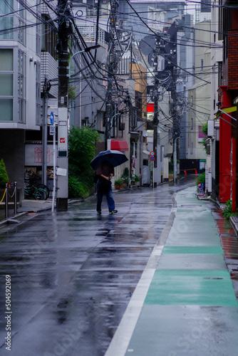 雨の赤坂4丁目