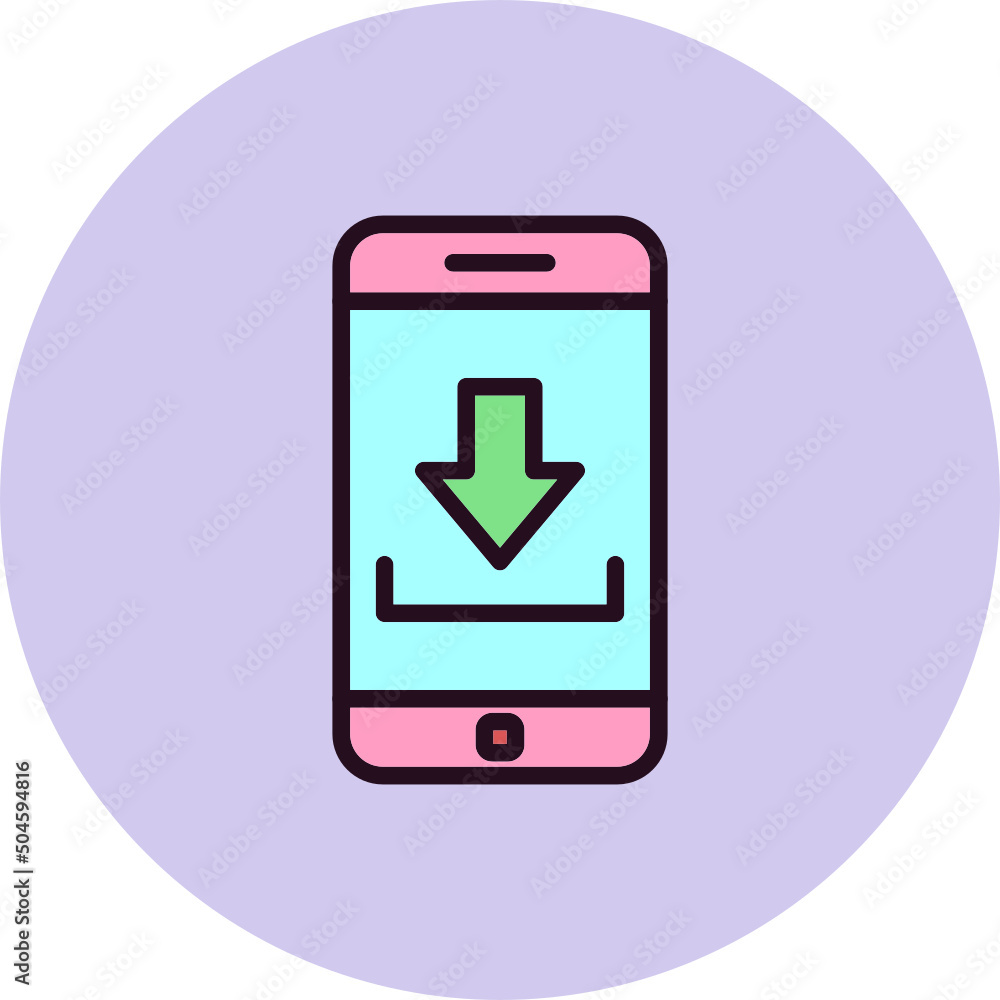 Smartphone Downnload Icon