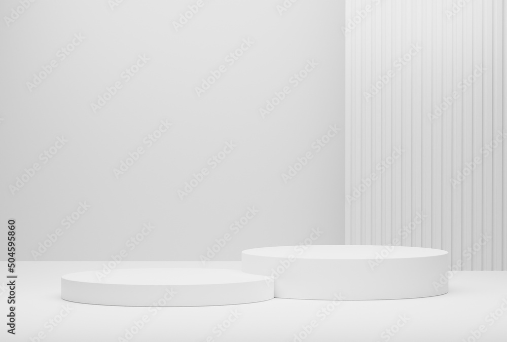 white cylinder display abstract minimal geometric podium product package mock up presentation show cosmetic stage pedestal platform studio background. 3d rendering. white cylinder display abstract minimal geometric podium product package mock up presentation show cosmetic stage pedestal platform studio background. 3d rendering.