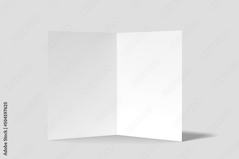 Realistic invitation card mockup blank Realistic invitation card mockup blank
