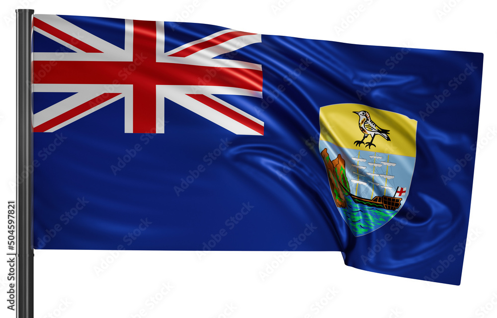 Fototapeta premium Saint Helena national flag