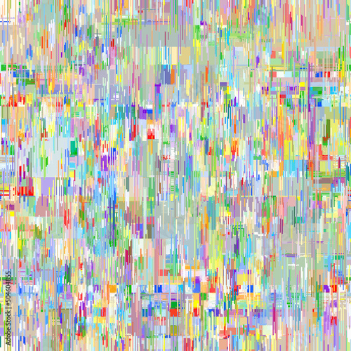 Vector image with imitation of grunge datamoshing texture.