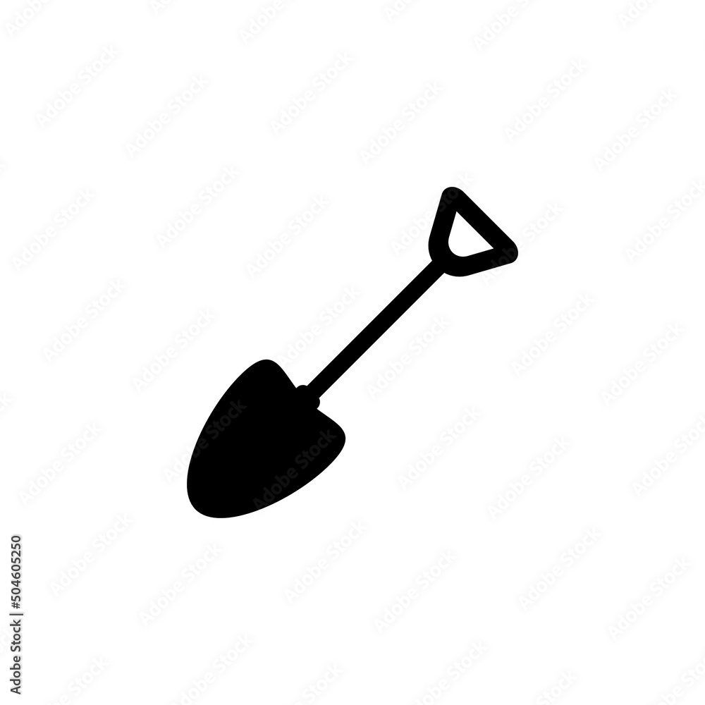 Shovel tool icon, agricultural Black gardening sign Vector Art, Shovel tool icon, agricultural Black gardening sign Vector Art,