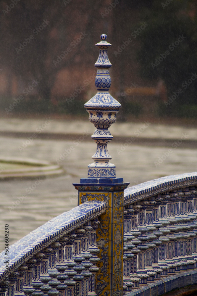 Fototapeta premium Sevilla, Plaza de Espana. Andalusia, Spagna