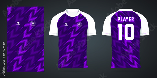 purple football jersey sport design template