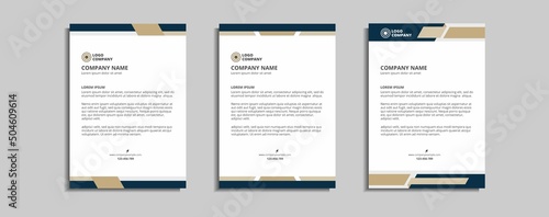 modern corporate letterhead template design