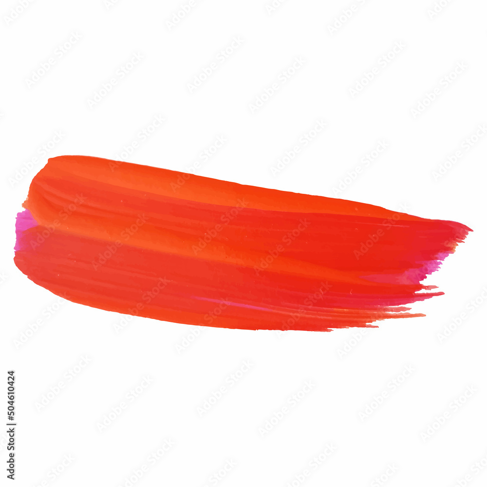 Acrylic paint strokes on isolated white background Acrylic paint strokes on isolated white background