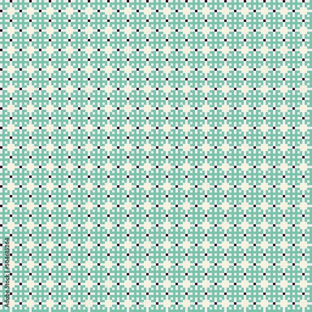 Fototapeta premium Abstract Cross Pattern generative computational art illustration